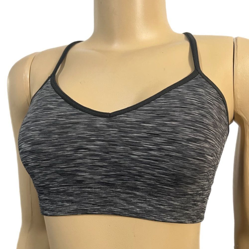 Victorias Secret Pink YOGA / Lounge racerback unlined Bralette bra dark gray M